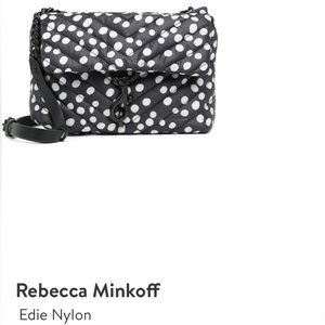 Rebecca Minkoff Edie Nylon Crossbody in Polka Dot